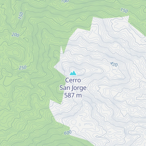 Map of Cerro San Jorge
