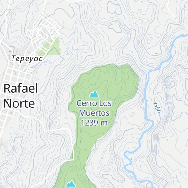 Map of Cerro Los Muertos