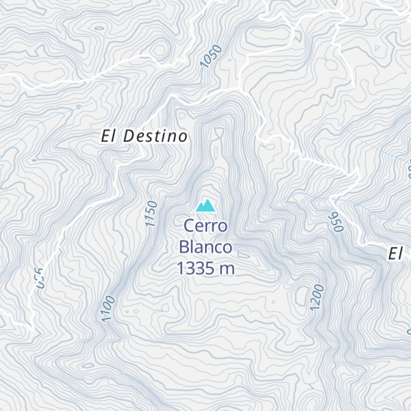 Map of Cerro Blanco