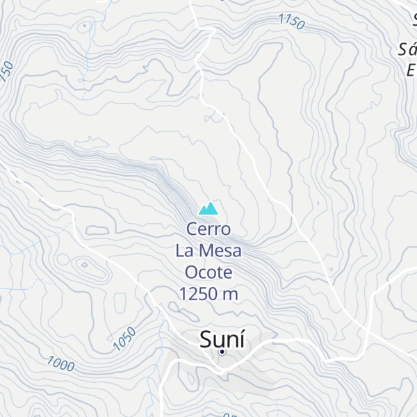 Map of Cerro La Mesa Ocote