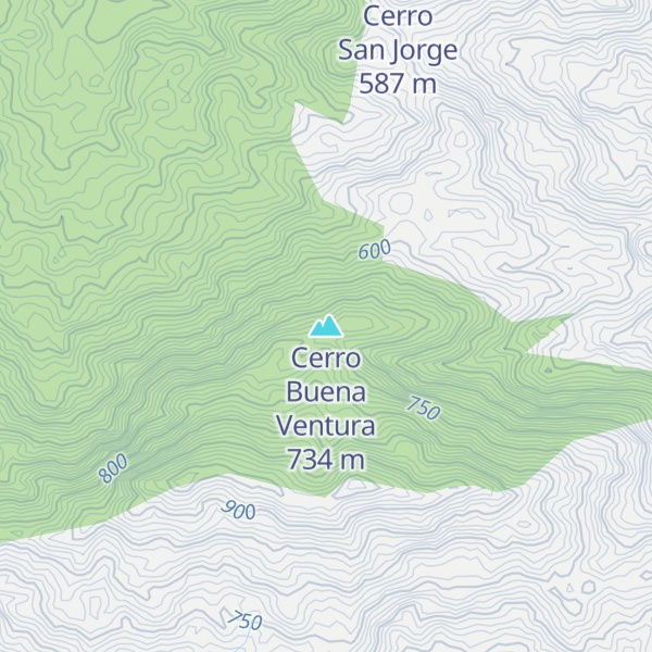 Map of Cerro Buena Ventura