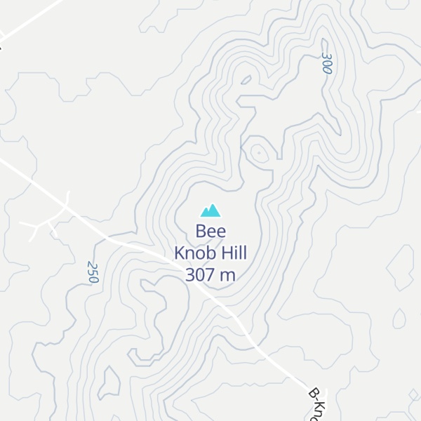 Map of Bee Knob Hill