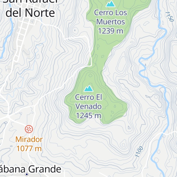 Map of Cerro El Venado