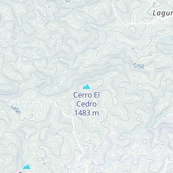 Map of Cerro El Cedro
