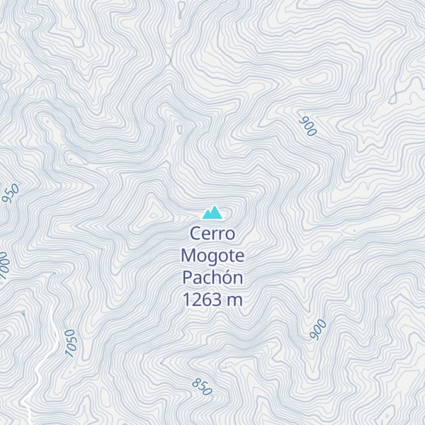 Map of Cerro Mogote Pachón