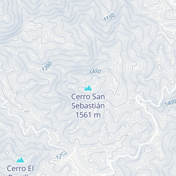 Map of Cerro San Sebastián