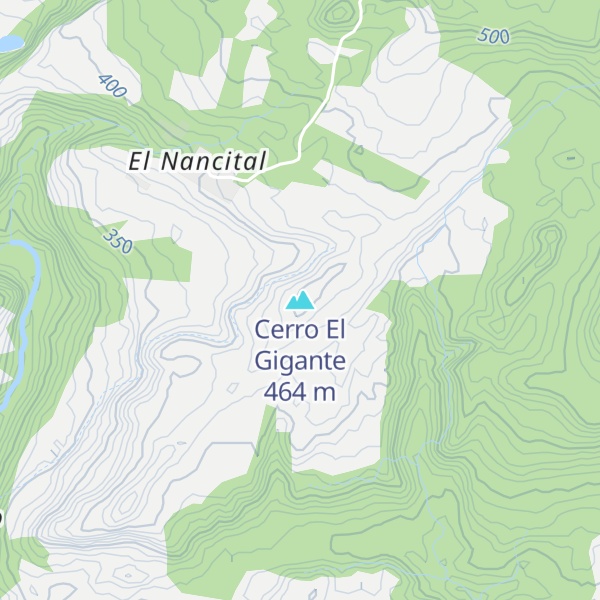Map of Cerro El Gigante