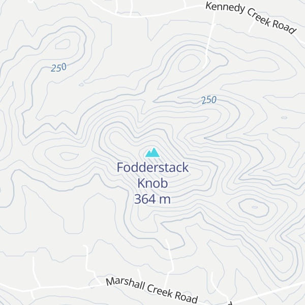 Map of Fodderstack Knob
