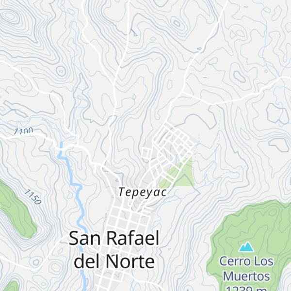 Map of Cerro El Tepeyac