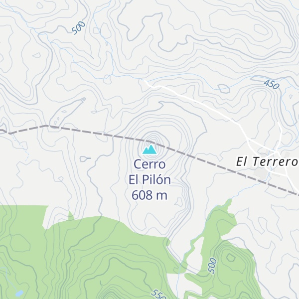 Map of Cerro El Pilón
