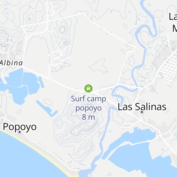 Map of Surf camp popoyo