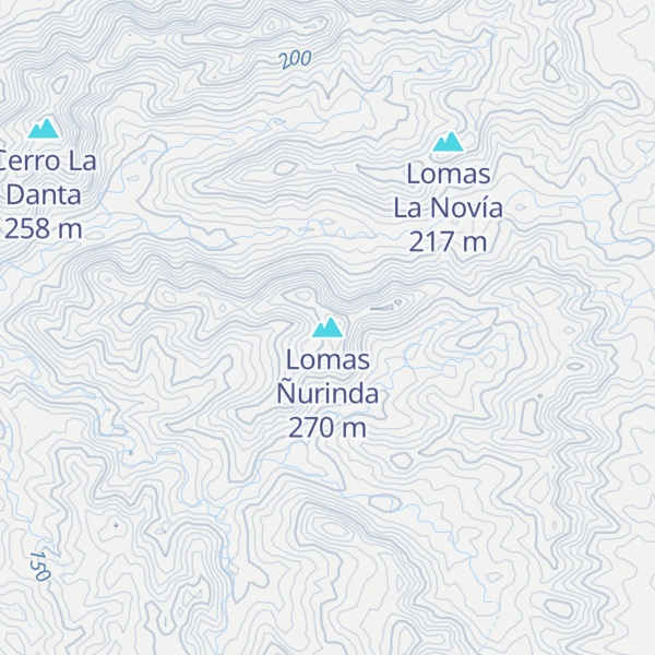 Map of Lomas Ñurinda