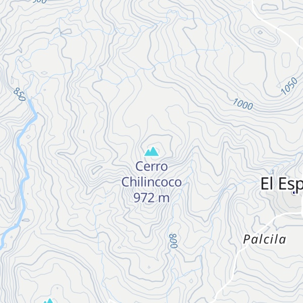 Map of Cerro Chilincoco