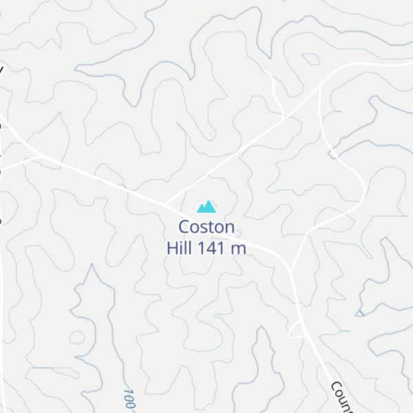 Map of Coston Hill