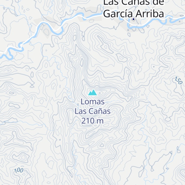 Map of Lomas Las Cañas