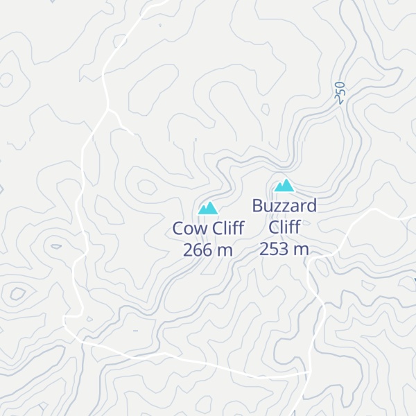 Map of Cow Cliff