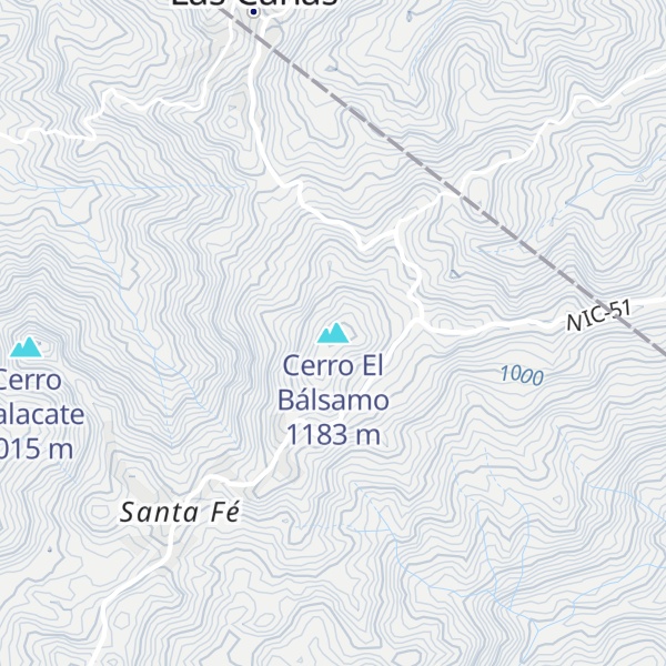Map of Cerro El Bálsamo