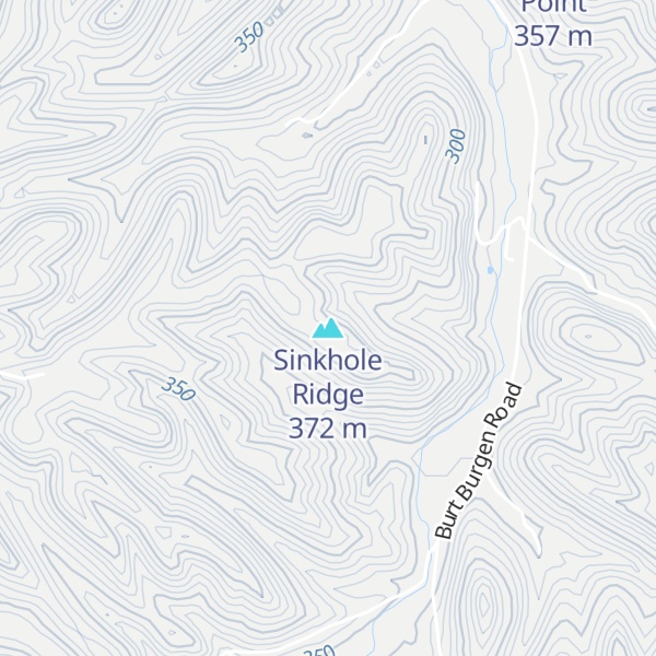 Map of Sinkhole Ridge