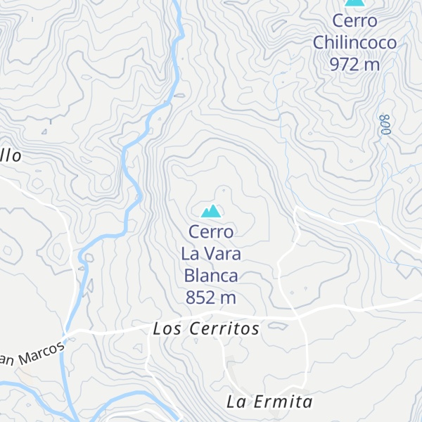 Map of Cerro La Vara Blanca