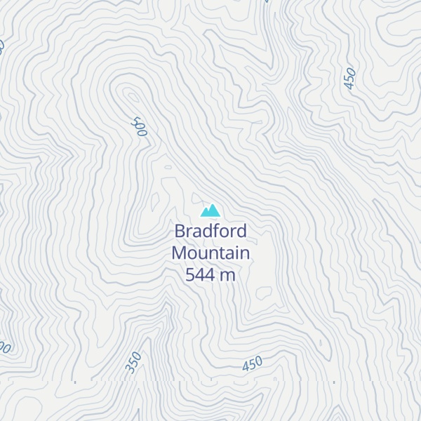Map of Bradford Mountain