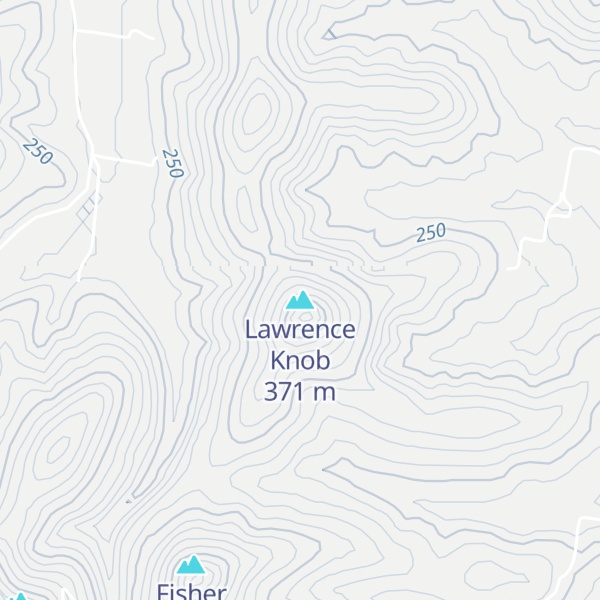 Map of Lawrence Knob