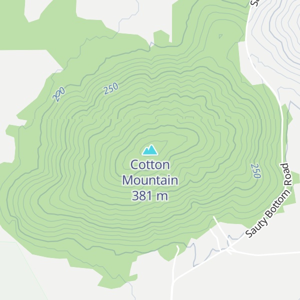 Map of Cotton Mountain