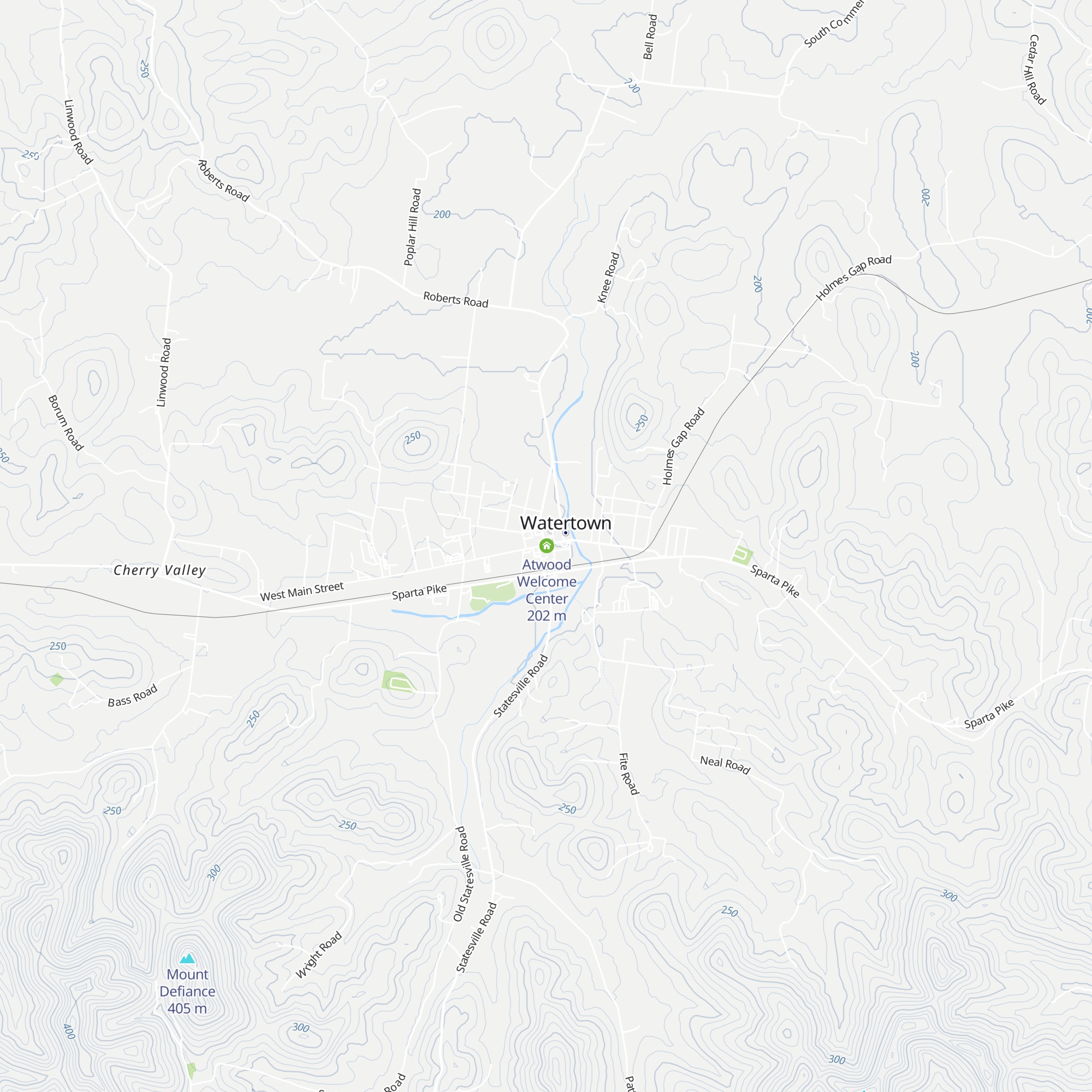 Watertown Archives map