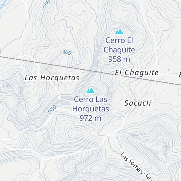 Map of Cerro Las Horquetas