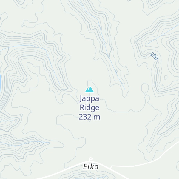 Map of Jappa Ridge