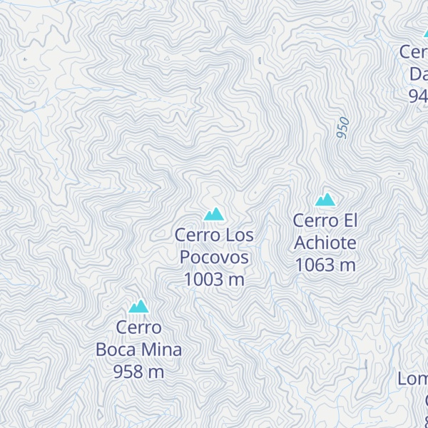 Map of Cerro Los Pocovos