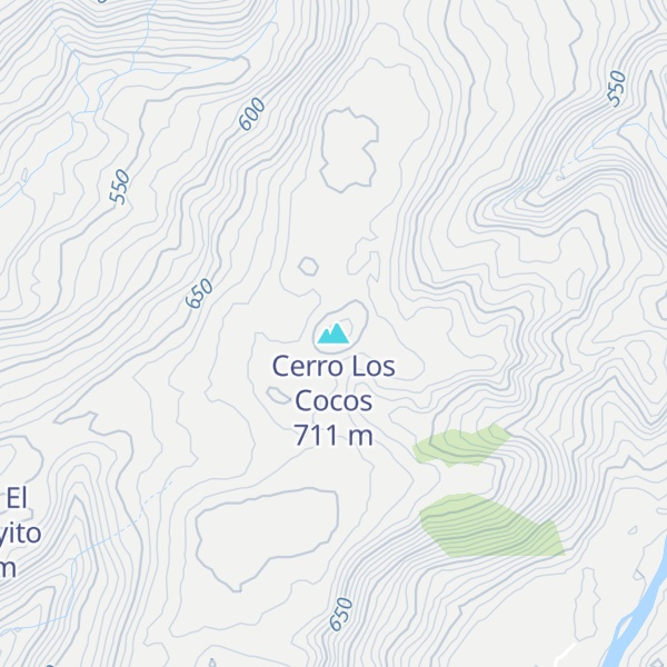Map of Cerro Los Cocos