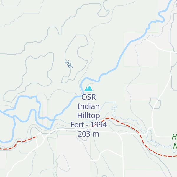 Map of OSR Indian Hilltop Fort - 1994