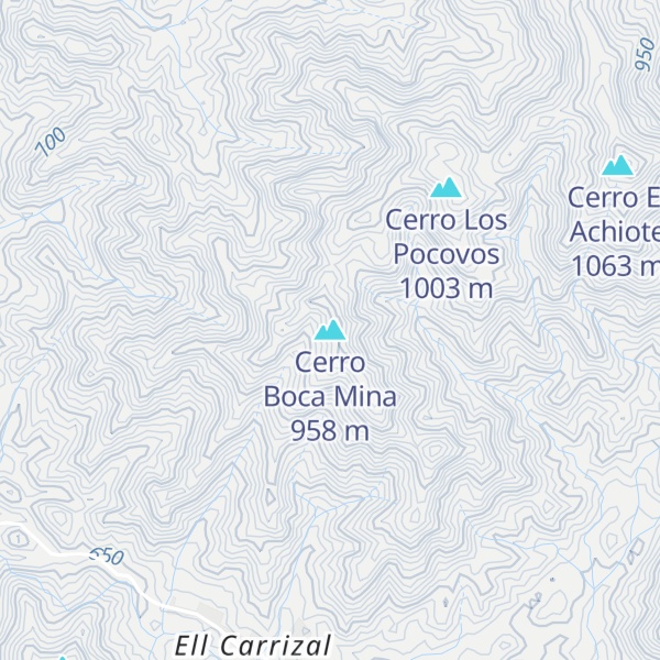 Map of Cerro Boca Mina