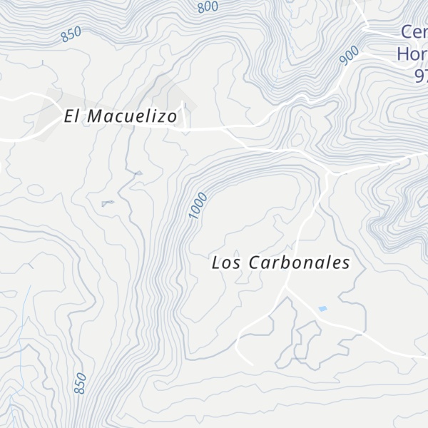 Map of Cerro Los Carbonales