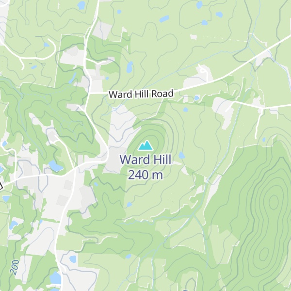 Map of Ward Hill