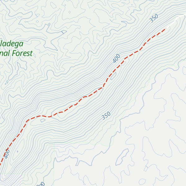 Map of Rebecca Mountain