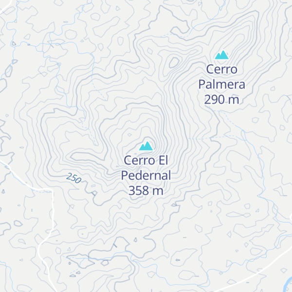 Map of Cerro El Pedernal
