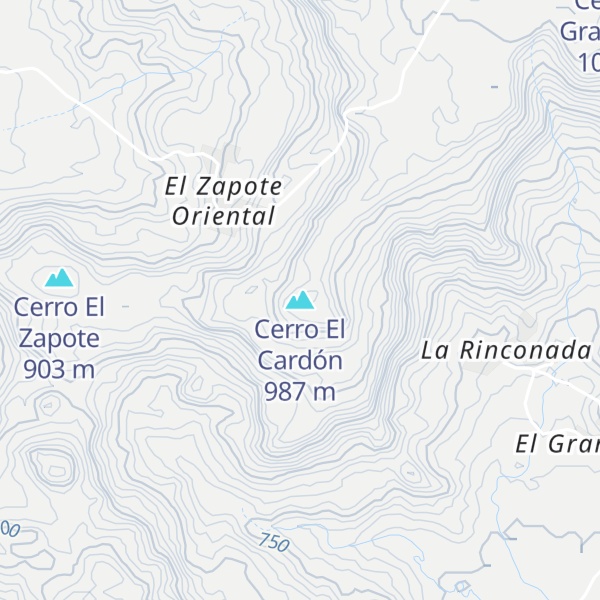 Map of Cerro El Cardón