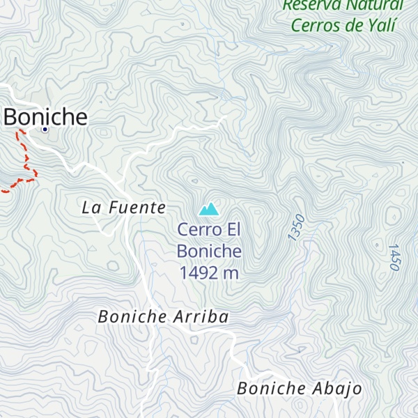 Map of Cerro El Boniche
