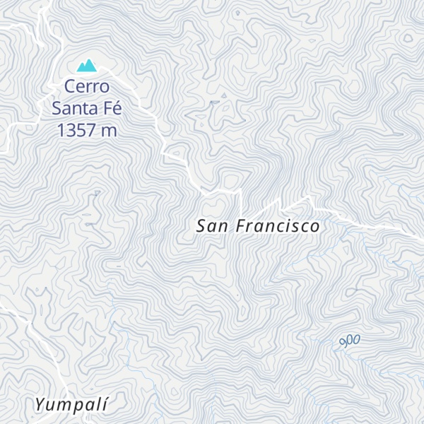 Map of Cerro Águilaro San Francisco