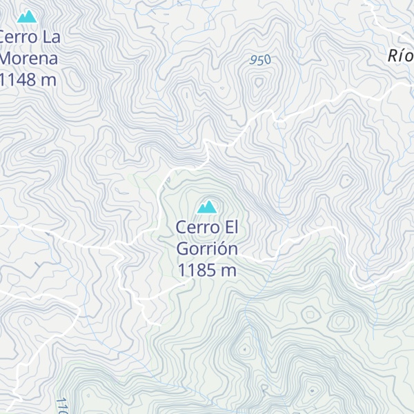 Map of Cerro El Gorrión
