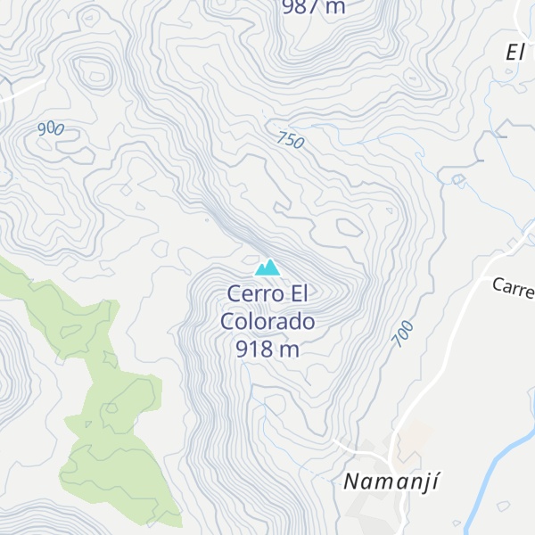Map of Cerro El Colorado