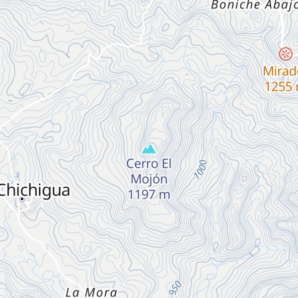 Map of Cerro El Mojón