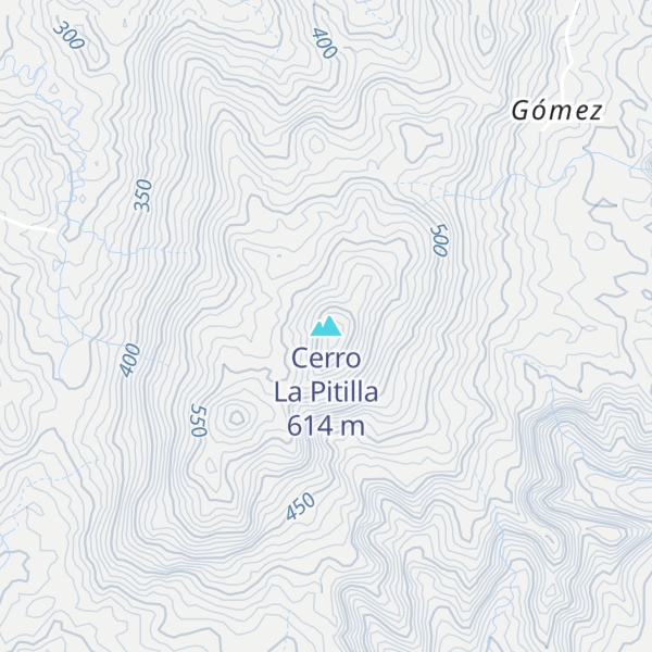 Map of Cerro La Pitilla