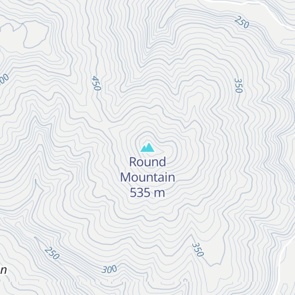 Map of Round Mountain