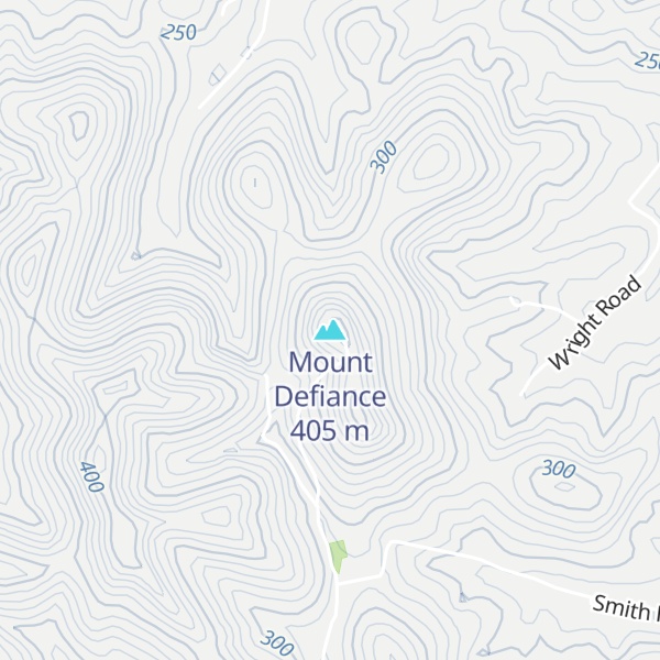 Map of Mount Defiance