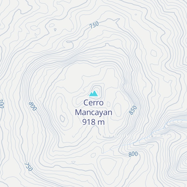 Map of Cerro Mancayan