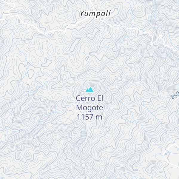 Map of Cerro El Mogote
