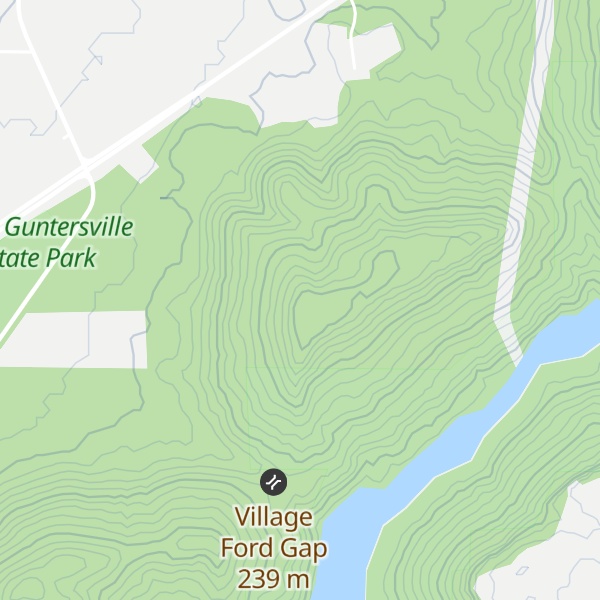 Map of John Doss Mountain