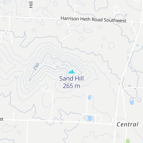 Map of Sand Hill